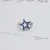 Import hot selling star shape crystal earring new design blue crystal stud earring from China
