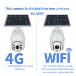 Hot Selling WiFi CCTV Camera  Smart Security Devices 1080P 4G/WIFI 2.0 MP Outdoor Dome IP Solar WiFi CCTV Camera