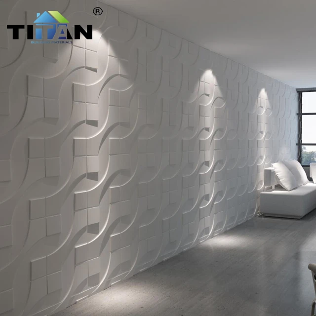 Hotel decoration ceiling building material Waterproof Interior 3D pvc Ceiling and wall Panel