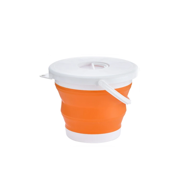 Household portable foldable plastic bucket portable bath bucket travel outdoor car storage bucket