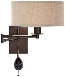 Industrial Hotel Fancy Reading Light Bronze Adjustable Gooseneck Long Swing Arm LED Wall Lamp For Bedside Living Room