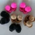 Infant baby fur pom pom walking shoes with leather tassels