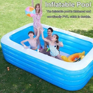 Inflatable Swimming Pool Thick Safe Inflatable Pool Summer Water Party Supply for Baby Kids Adult Outdoor