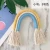 Import ins decor pendant hand-woven Rainbow kids Hairpin Hair Accessories Storage hanging wall decoration ornaments home decoration from China