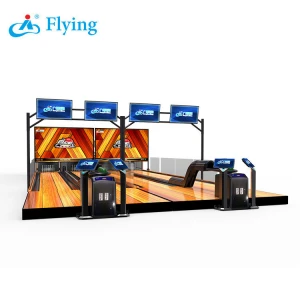 Interactive game indoor sport coin operated bowling game machine