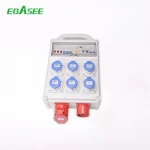 IP68 class waterproof portable outlet, wall mounted industrial plug socket box with residual current protection
