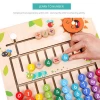 JaheerToy Wooden Math Toys for Children Montessori Materials Learning To Count Numbers Early Mathematics Education for Babies