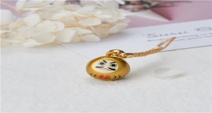 Japans good luck FU DHARMA bell doll metal water piano sound key hanging buckle accessories pendant bell