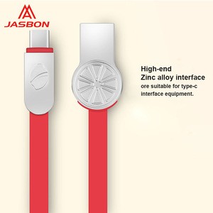 JASBON 2018 new arrival fast charge usb cable zinc alloy Quick Charge lemon data line