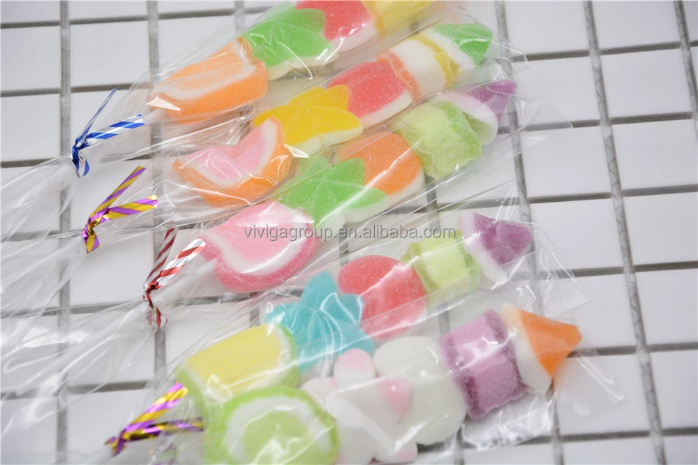 Jelly bar BBQ jelly lollipop gummy candy healthy snacks jelly stick