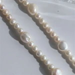 Jewellery 2021 Pearl Necklace 925 Silver 18K Gold Baroque style Irregular Natural Pearl Necklace