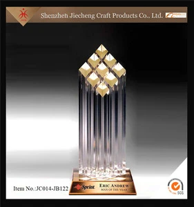 Jiecheng wholesale desktop souvenir crystal gift and acrylic craft