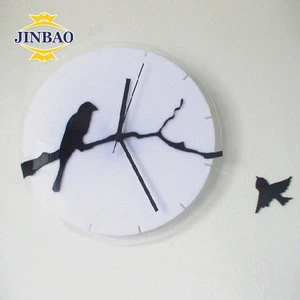 JINBAO Factory Directly Decorative Wall Mounted Acrylic Clocks for Home and Office