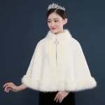 Jtfur etiquette banquet meeting female manufacturers Bridal party evening dress warm coat shawl cape stole wrap