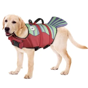 Juice Pet 600D High Elastic Oxford Pet Life Jacket Dog Swimming Suit Safety Clothing Dog Life Jacket With Shark