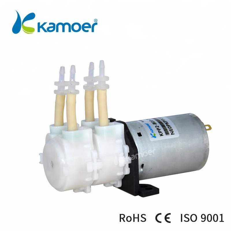 Kamoer KPP2 Mini dosing pump multi channel medical chemical ethylene glycol peristaltic pump with two tube head