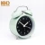 Import KH-CL089 KING HEIGHT New Model 3.8 Silent No Ticking Light Design Round Metal Twin Bell Mini Alarm Clock from China