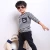 Import kids clothing black and white striped anchor pattern spring suit for 2 to 6 years  boys from China