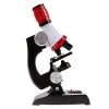 Kids Educational Microscope Kit Science Lab LED Magnifier 100-1200X Magnification School Magnifying Tool Set with Tweezers