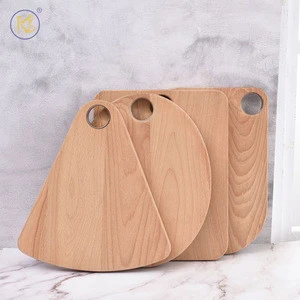 King Style OEM Modern Organic Beech Solid Wood Fruits Vegetables Cutting Board Chopping Block With Hole