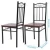 Import KLD Italian cheap MDF and steel dining room table set modern from China