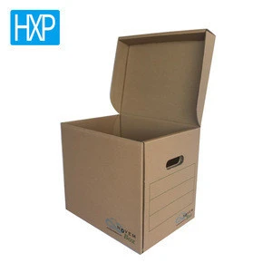 Kraft paper file box carton storage box brown corrugated box