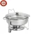 L4004 catering equipment buffet container round stainless steel food warmer container