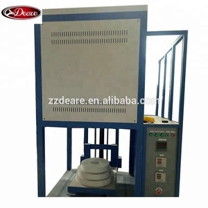 laboratory bottom load electric furnace for heat treatment with crucible