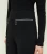 Import ladies loose fitting straight zipper black work trousers and pants from China
