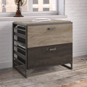 Lateral File Cabinet in Rustic Grey
