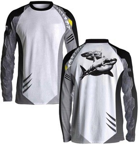 Latest quick dry long sleeves fishing jersey plus size outdoor shirts