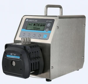 Lead Fluid BT100S with DT10-48 Multi-channel pump head laundry chemical dispenser dc 12v high flow peristaltic pump