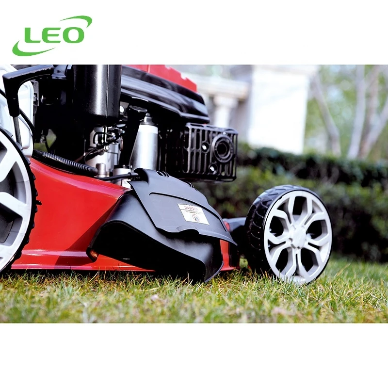 LEO LM40-E Grass Cutter Garden Hand Push Gasoline Engine Petrol Lawn Mower