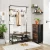 Import Living Room Entryway Metal Wood Coat Shoe Rack Stand Iron frame shoe and coat rack from Pakistan