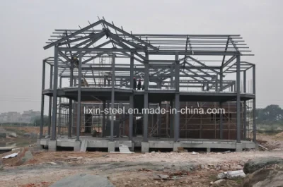 Long Life Time Strong Prefab Steel Structure Villa Building