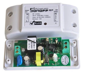 LONTEN WiFi Wireless Smart Switch With RF Receiver Remote Controller Sensor Smart Home WiFi Light Switch ITEAD Sonoff RF-433mhz