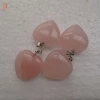 Loose gemstone Rose quartz heart quartz rough
