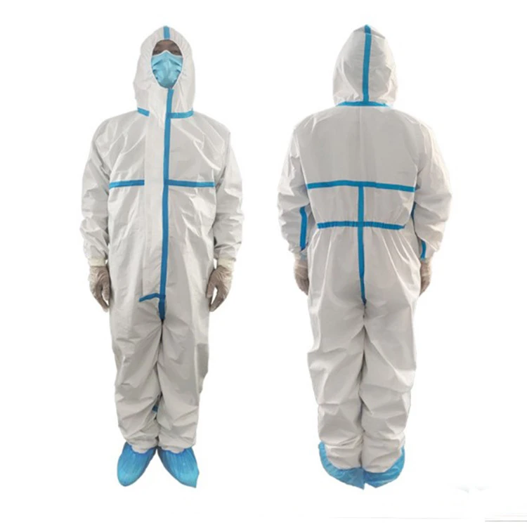 Low price isolation clothing disposable protective suit non-woven clothing