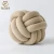 Import Luxurious Chunky Knit Cushion Polyester chunky knot pillow cushion ball hollow fiber filled from China
