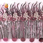 Luxury African Handmade with Sequins 3d Flower Tulle Fabric for Bridal