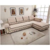 Luxury fancy lace plush sofa covers and cushions