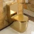 Import luxury golden ceramic color toilet wc gold plated toilet bowl from China