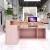 Import Luxury Nordic blue wedding reception desk pink milk shop checkout counter clothing store front desk cashier stand from China