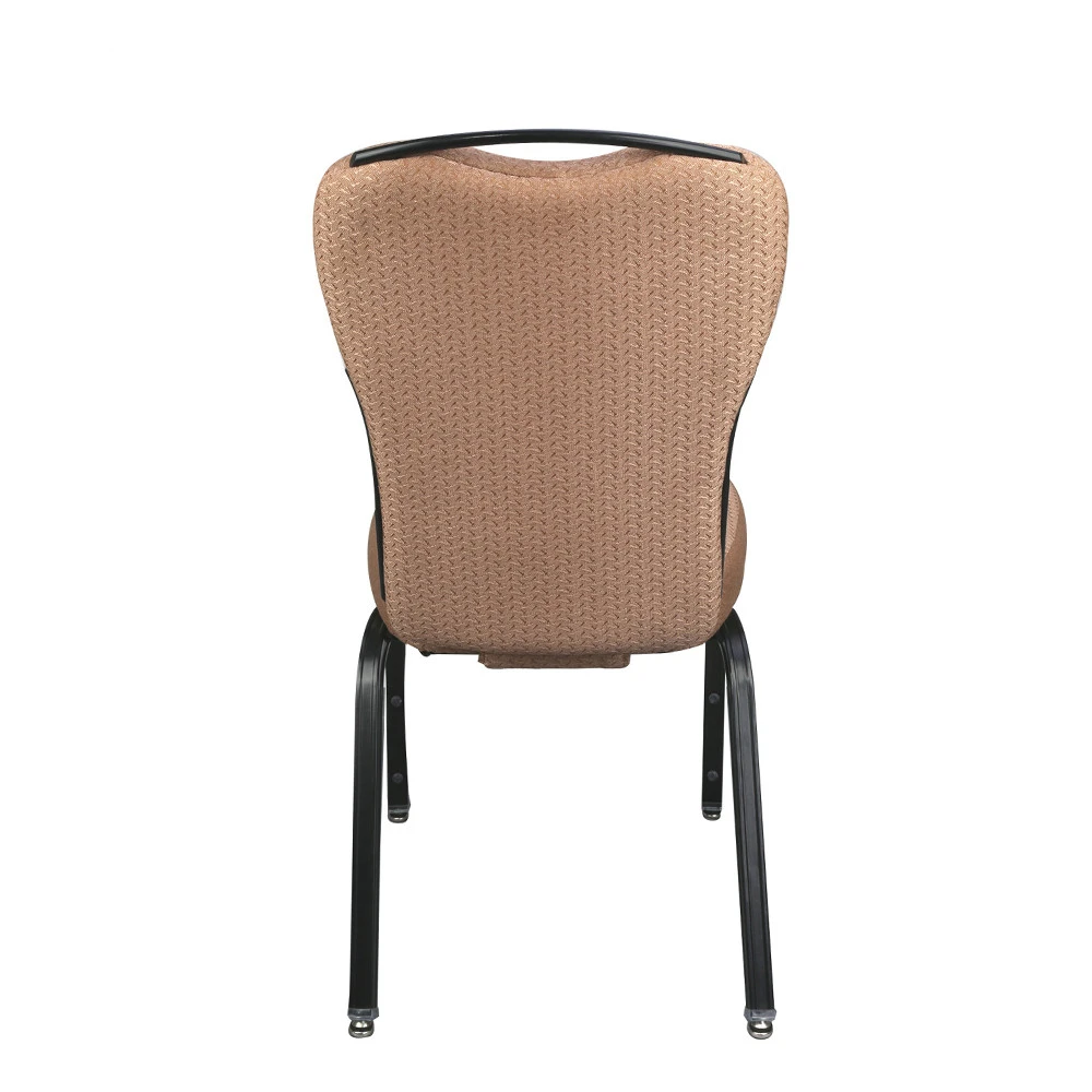 Luxury stacking design Aluminum frame golden finishing handle design hotel banquet chair