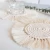 Import macrame round cotton woven mini coaster table mat custom home decoration from China