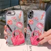 Makeup phone case glitter silicone case bling quicksand phone case for iPhone 11 pro max cell phone covers