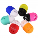 MakeUp Powder Puff Blender Container Soft Breathable Cosmetic Sponge Holder Beauty Egg Silicone Storage Travel Carrying Capsule