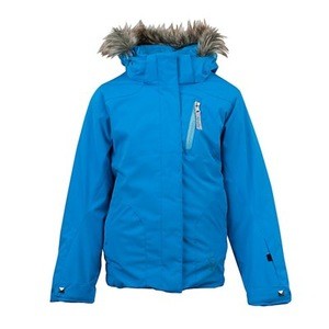 Manufactory OEM ski apparel with fur for lady woman ski jacket lady