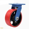 Manufacturer  100mm iron rim PU 1000kg heavy duty caster wheel