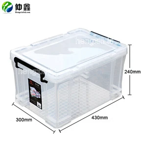 manufacturer competitive price storage boxes, big large transparent plastic container